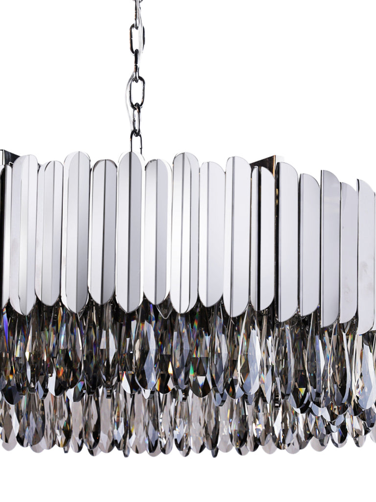 Aurdey Silver | Buy Crystal Chandeliers Online in India | Jainsons Emporio Lights