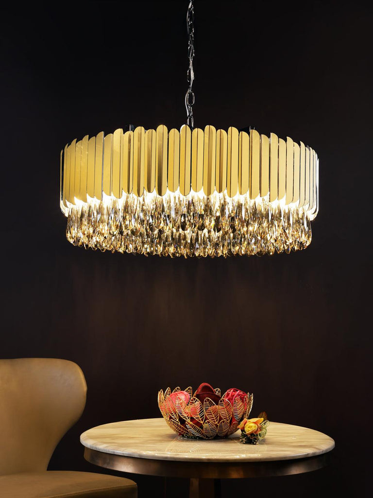 Audrey Gold | Buy Crystal Chandeliers Online in India | Jainsons Emporio Lights