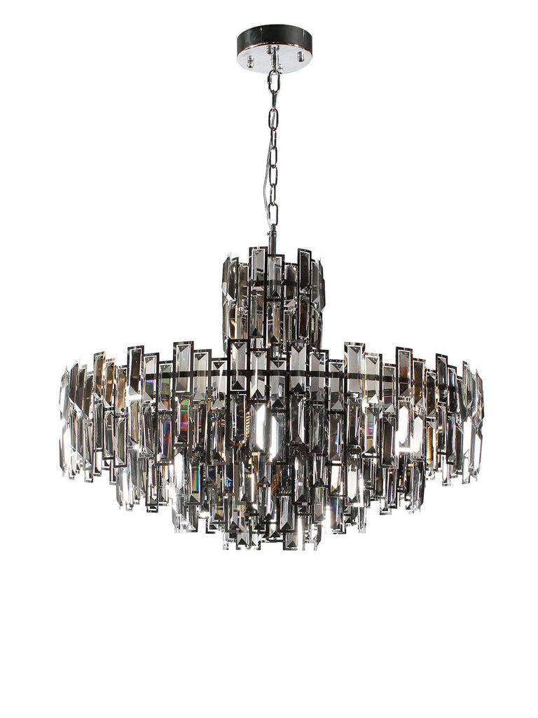 Harlman Silver Crystal Chandelier | Buy Modern Chandeliers Online India