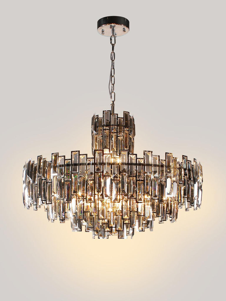Harlman Silver Crystal Chandelier | Buy Modern Chandeliers Online India