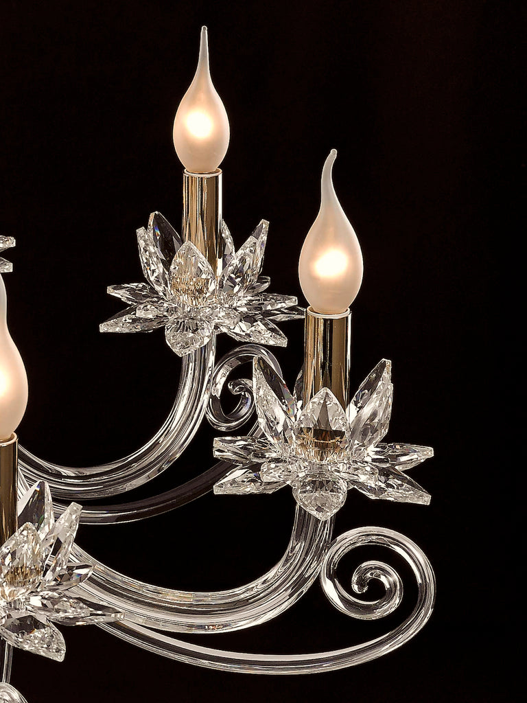 Arista 8-Lamp | Buy Crystal Chandelier Online in India | Jainsons Emporio Lights