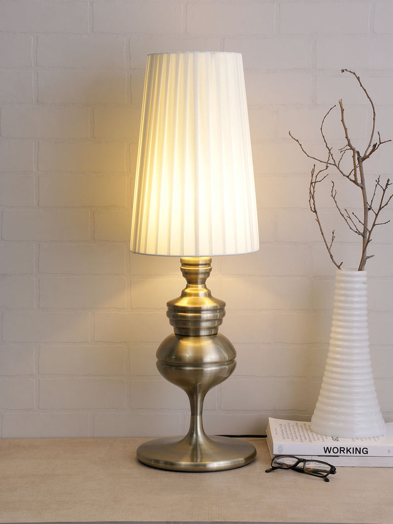 Josephine Antique Brass Table Lamp | Buy Luxury LED Table Lamps Online India
