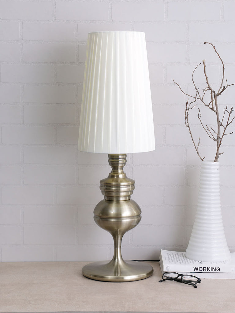 Josephine Antique Brass Table Lamp | Buy Luxury LED Table Lamps Online India