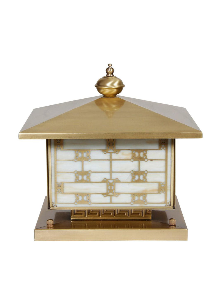 Dikan Gold Outdoor Post Light | Buy Outdoor Post Lights Online India