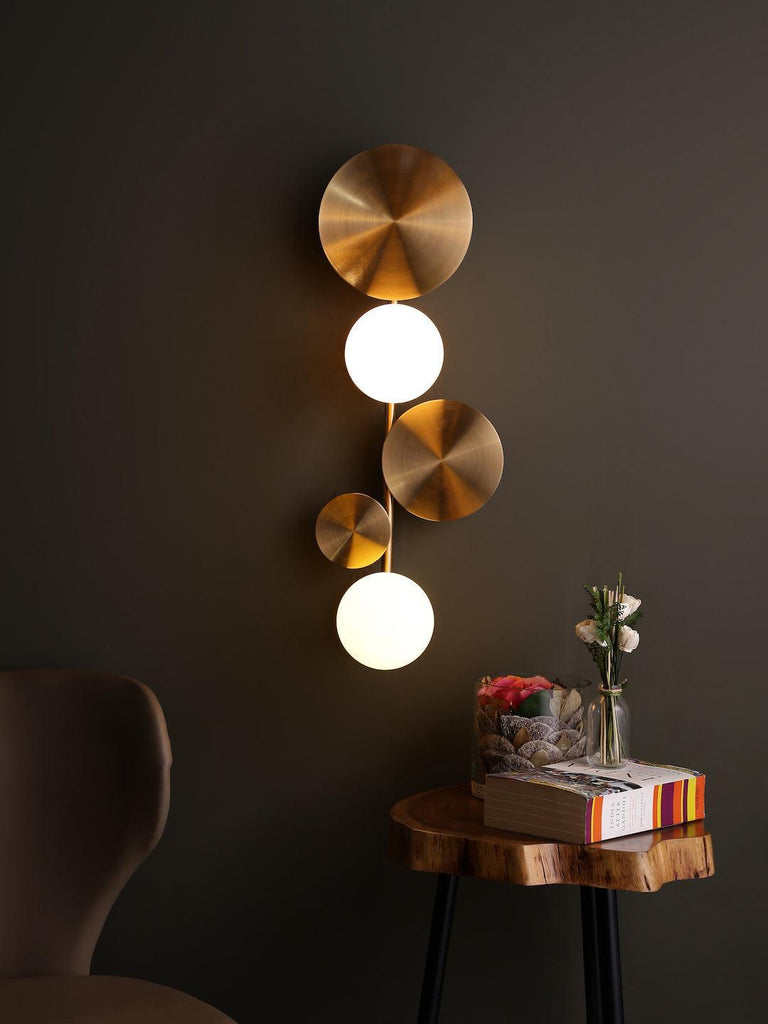 Dean Globes Gold Wall Light | Buy Modern Wall Lights Online India