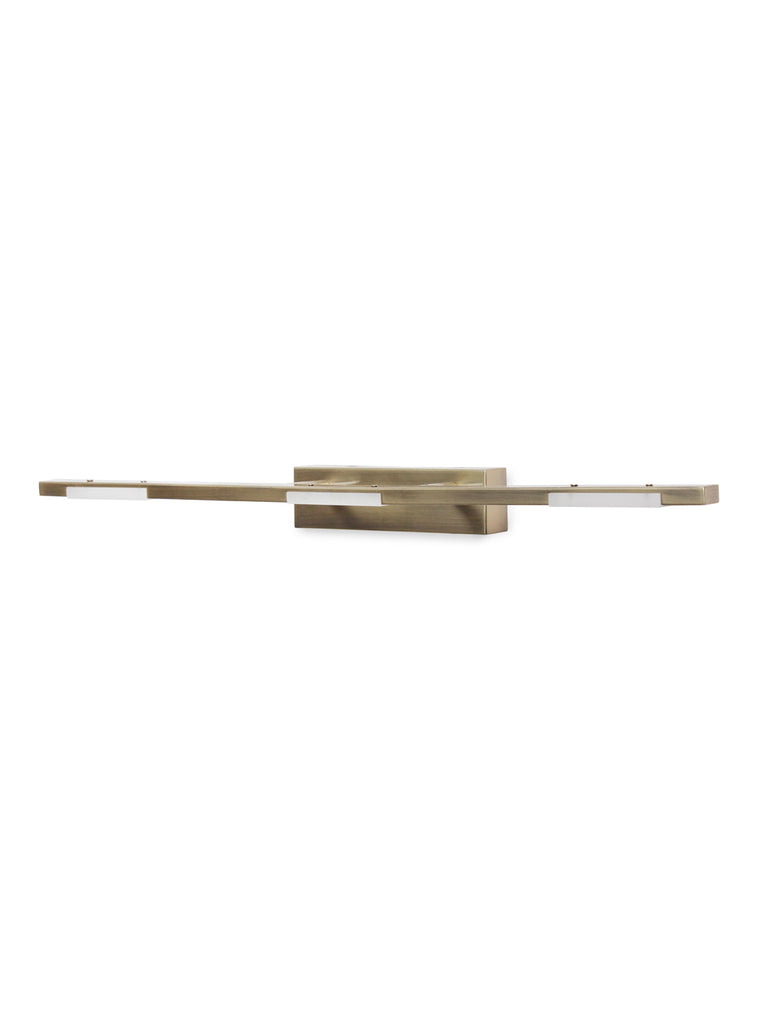 Cresta LED 3-Light Gold Bathroom Light | Buy LED Wall Lights Online India