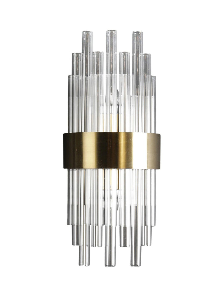 Benson Crystal Tube Wall Light | Buy Gold Luxury Wall Lights Online India