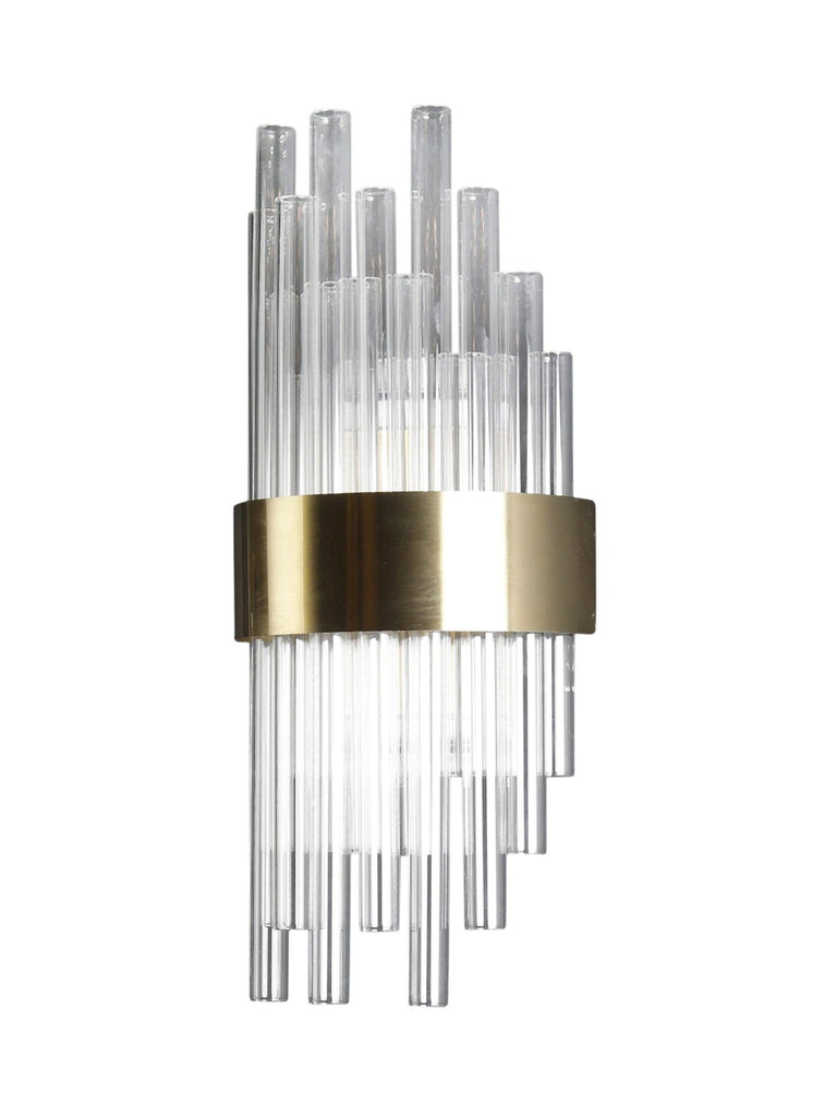 Benson Crystal Tube Wall Light | Buy Gold Luxury Wall Lights Online India