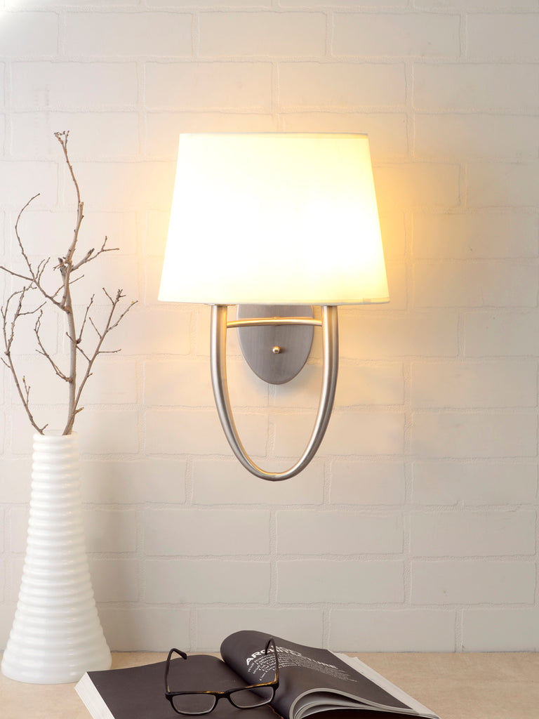 Phil Silver White Wall Lamp | Buy Modern Wall Light Online India