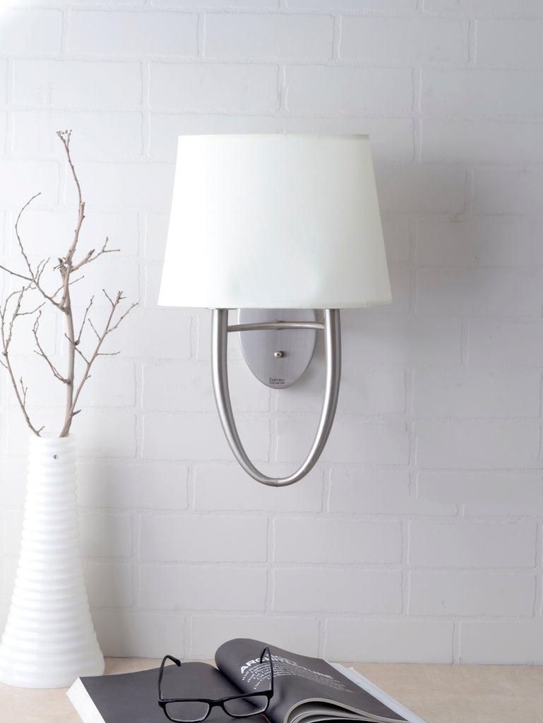 Phil Silver White Wall Lamp | Buy Modern Wall Light Online India