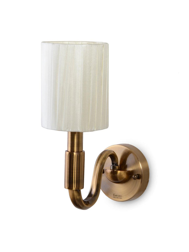 Kurt White Gold Wall Lamp | Buy Traditional Wall Light Online India