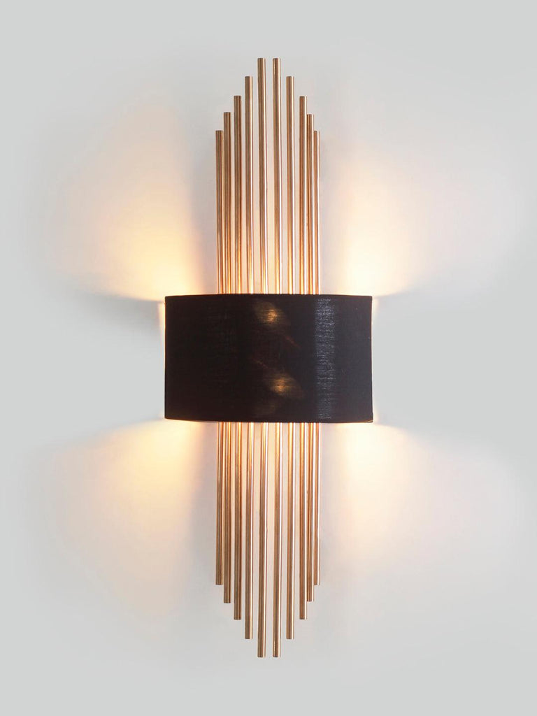 Mervin Black Gold Wall Light | Buy Modern Wall Lights Online India