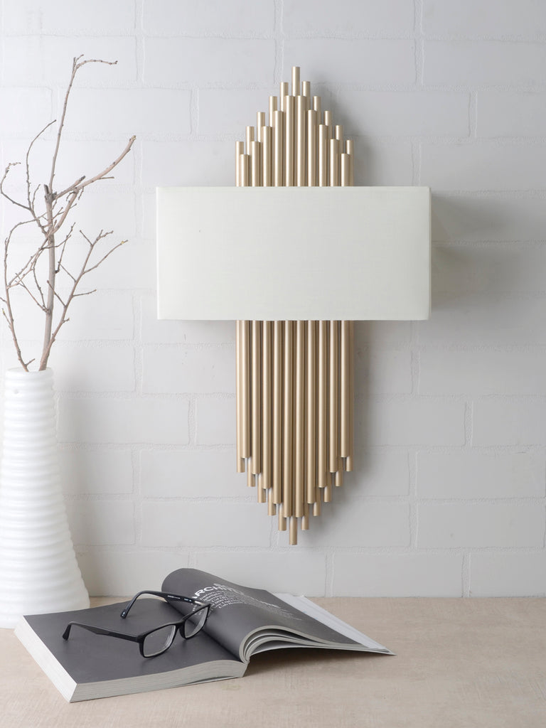 Austin Gold White Wall Lamp | Buy Luxury Wall Light Online India