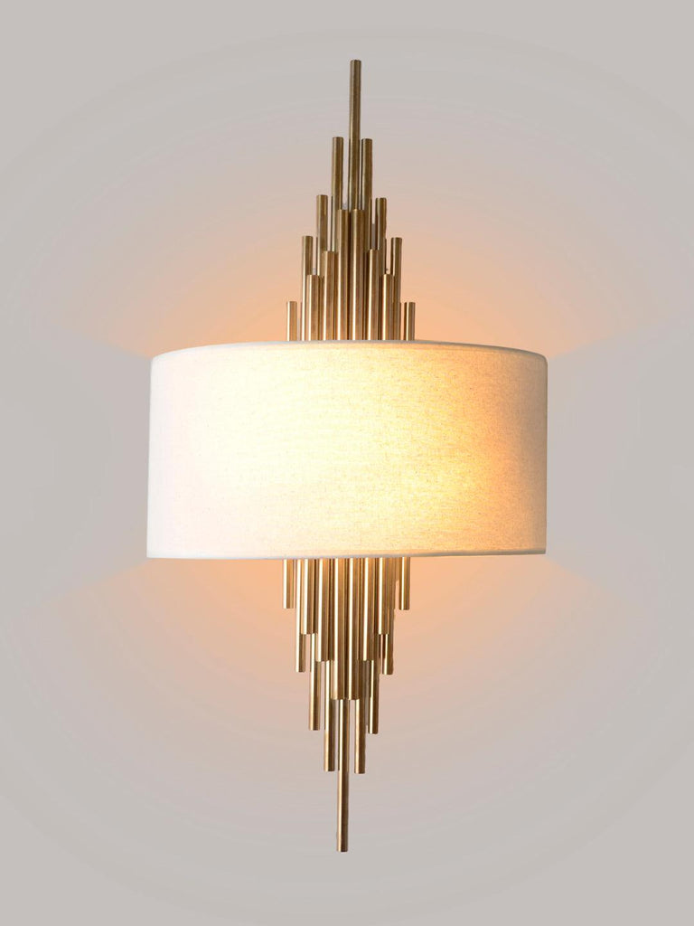 Erwin White Gold Wall Lamp | Buy Luxury Wall Light Online India