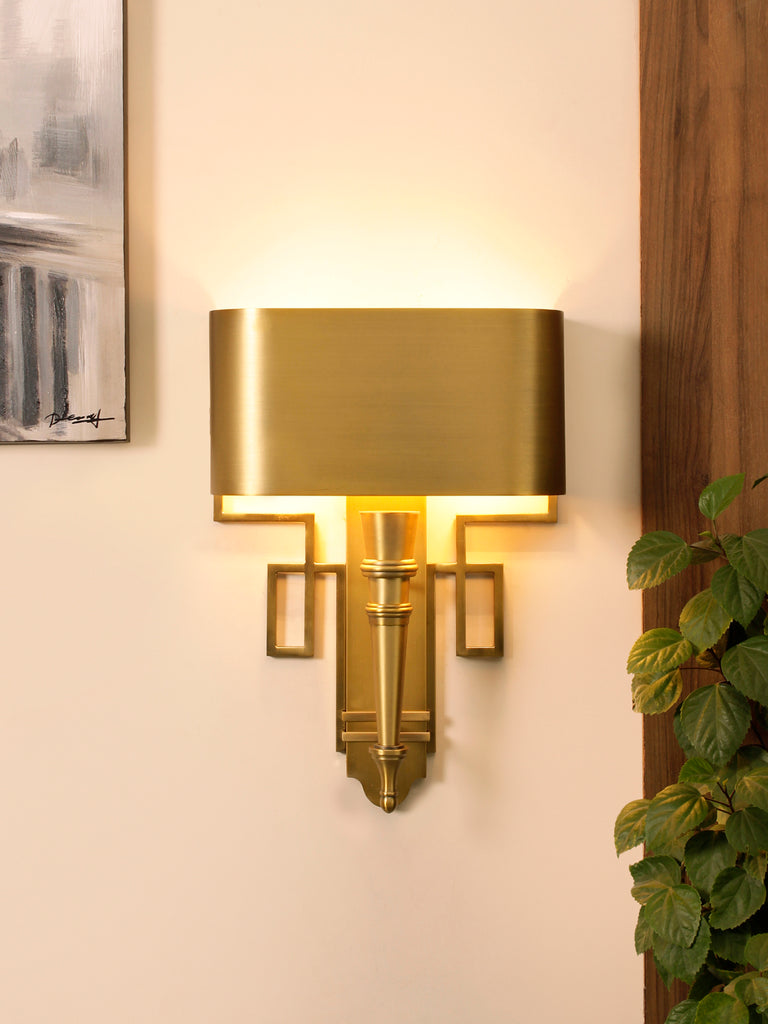 Spear Gold Contemporary Wall Lamp| Buy Luxury Wall Lights Online India