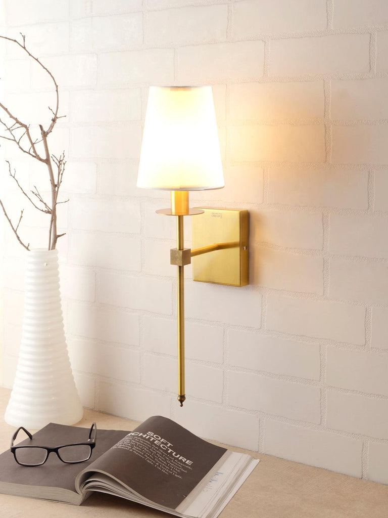 Bert White Gold Wall Lamp | Buy Luxury Wall Light Online India