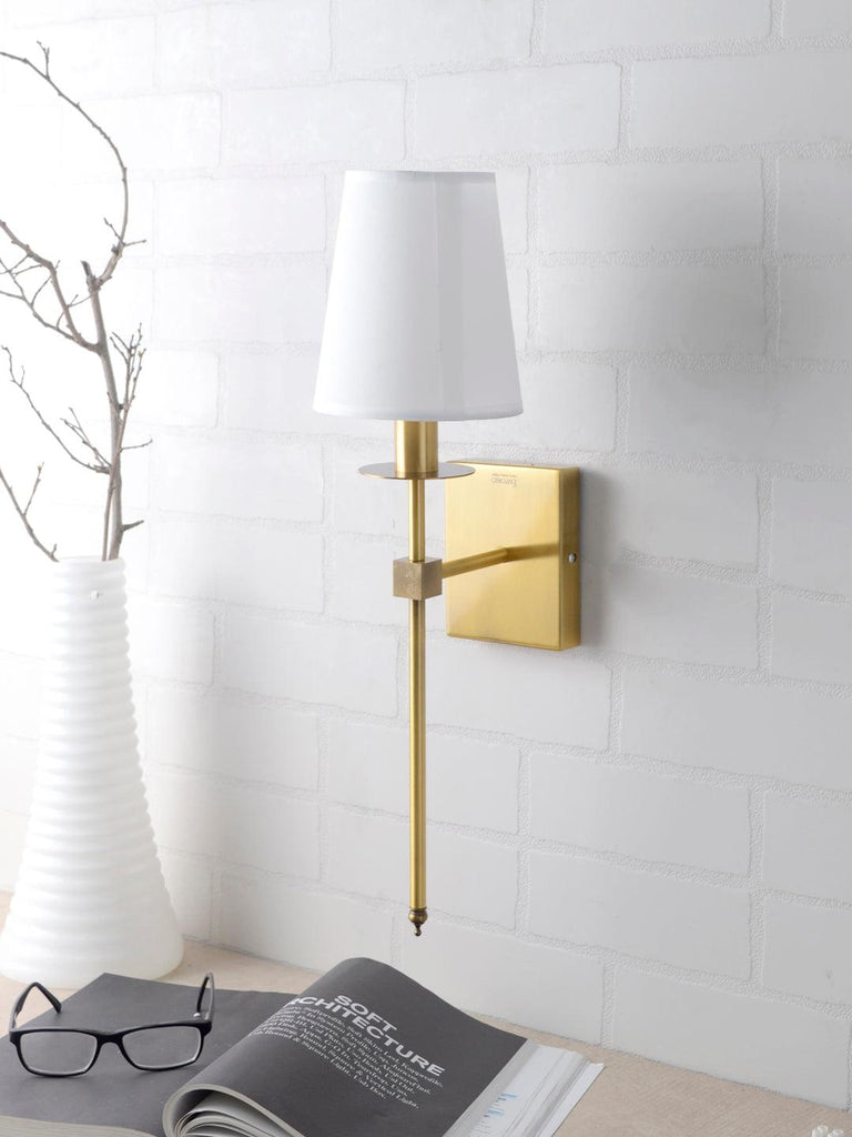 Bert White Gold Wall Lamp | Buy Luxury Wall Light Online India