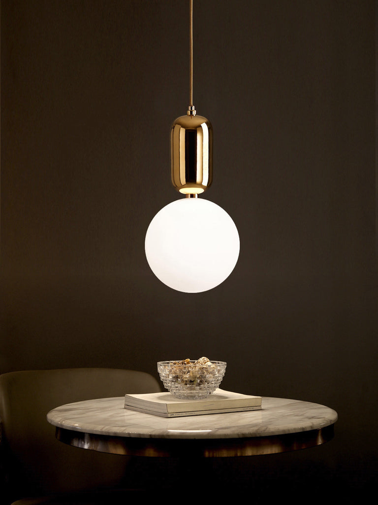 Aballs White Gold Pendant Lamp | Buy Luxury Hanging Lights Online India