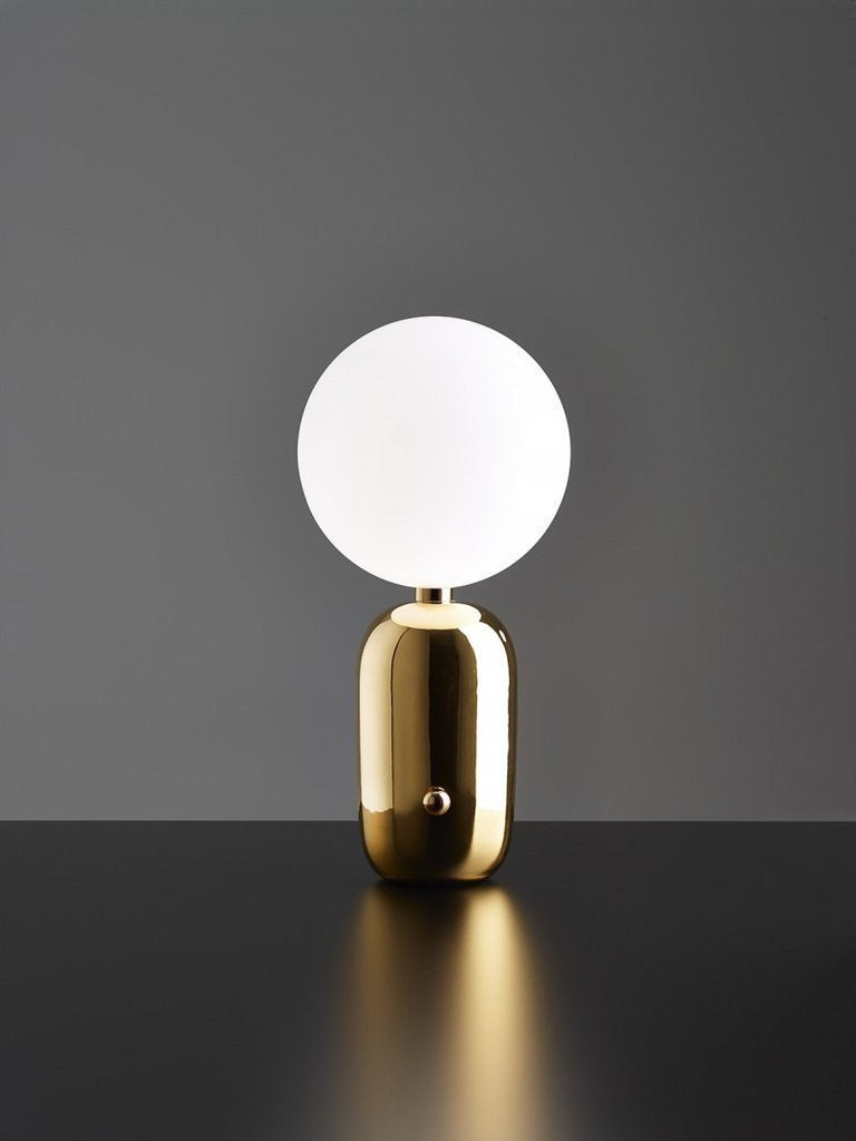 Aballs White Gold Table Lamp | Buy Modern Table Lamps Online India