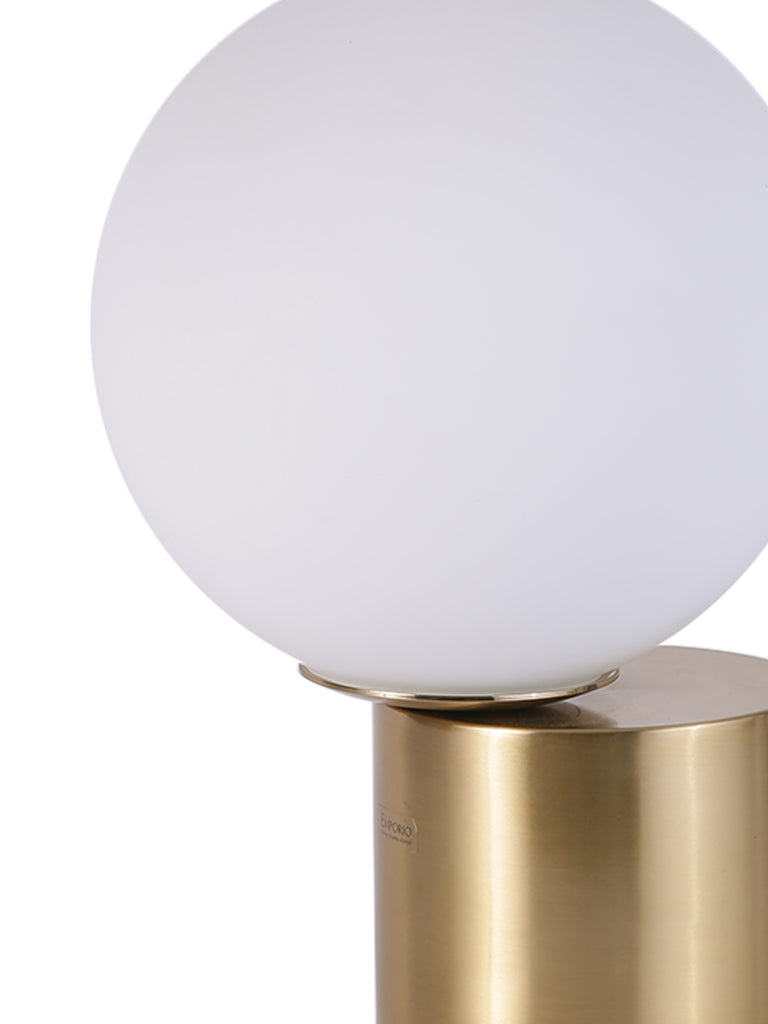 Hoden Globe White Gold Table Lamp | Buy Modern Table Lamps Online India