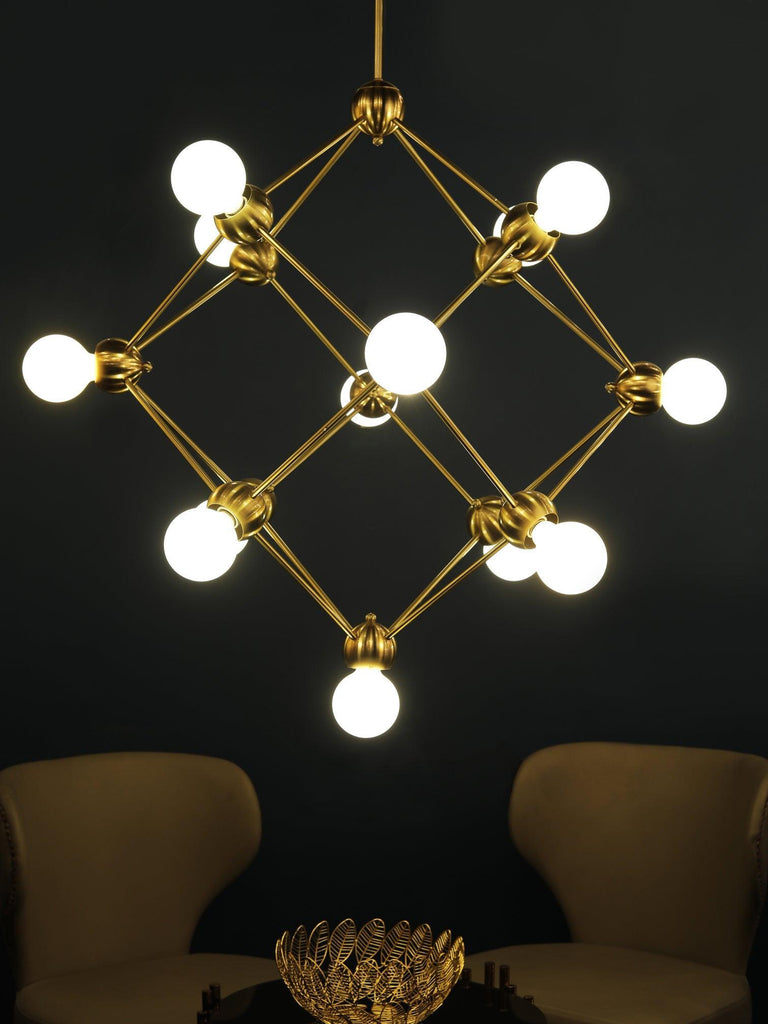 Tallis Sputnik Gold Chandelier | Buy Decorative Chandeliers Online India