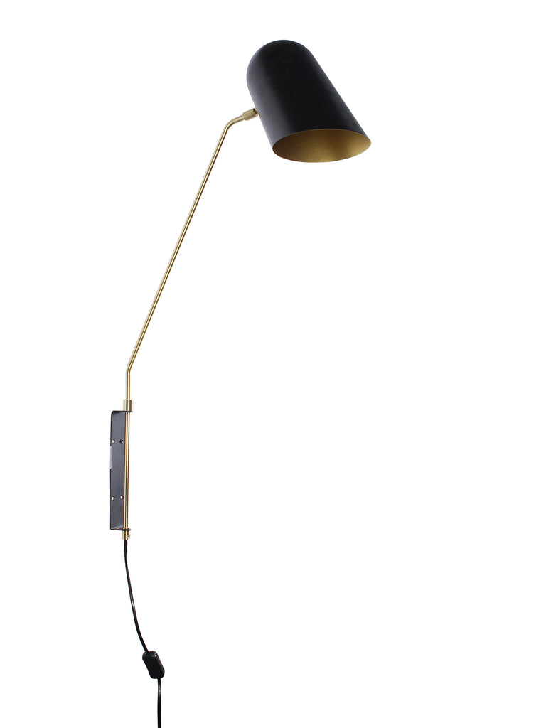 Sully Black Wall Light | But Swing Arm Wall Lights Online India