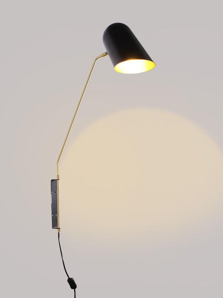 Sully Black Wall Light | But Swing Arm Wall Lights Online India