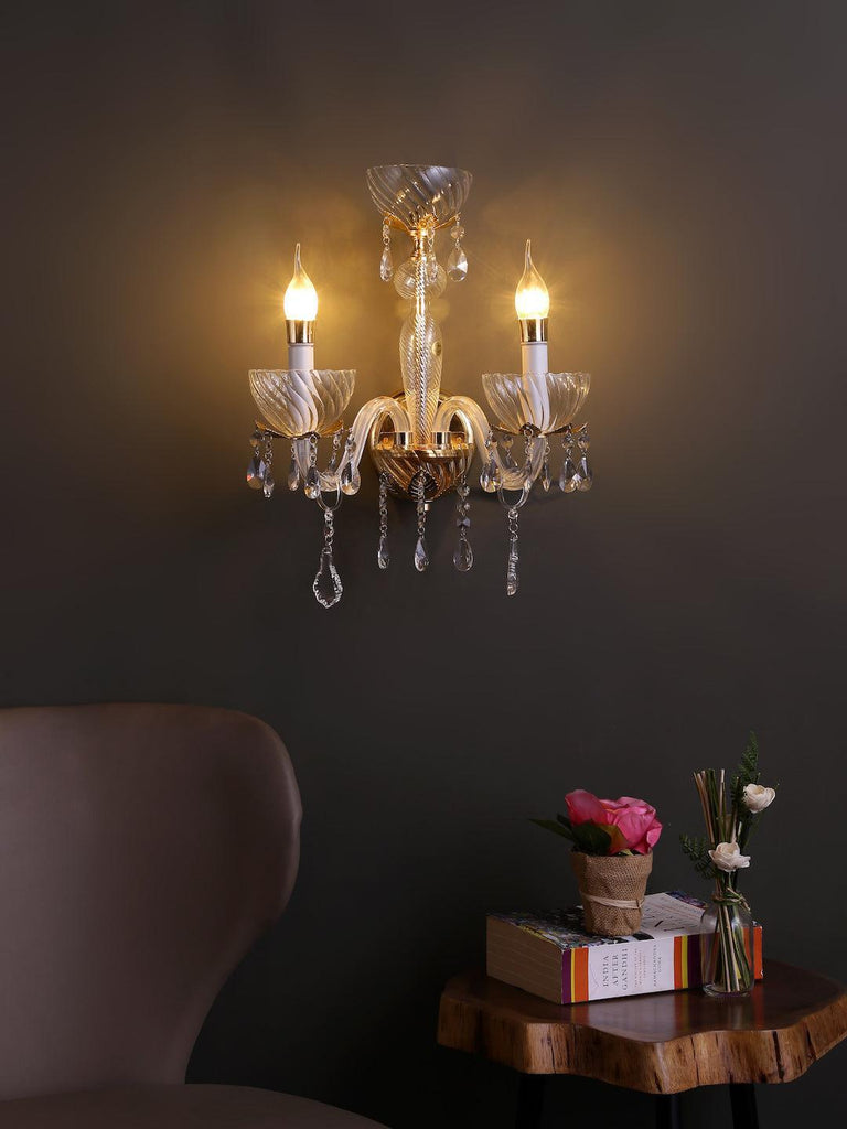 Hendrick Traditional Gold Wall Lamp | Buy Classic Wall Light Online India