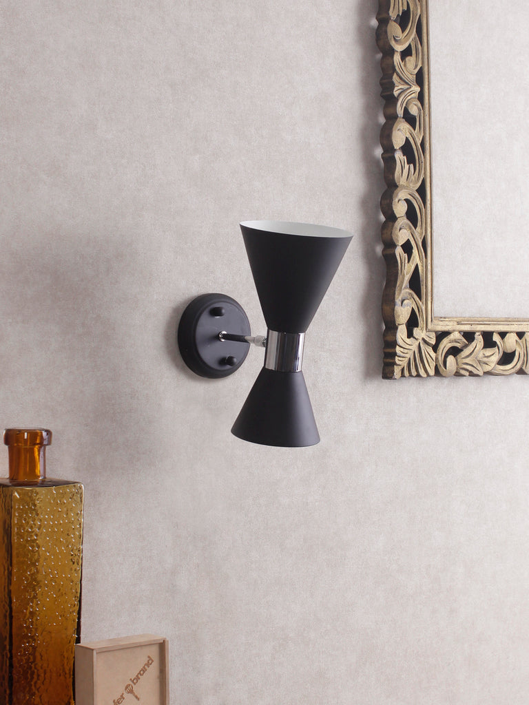 Black Hourglass Wall Light | Buy Luxury Wall Lights Online India