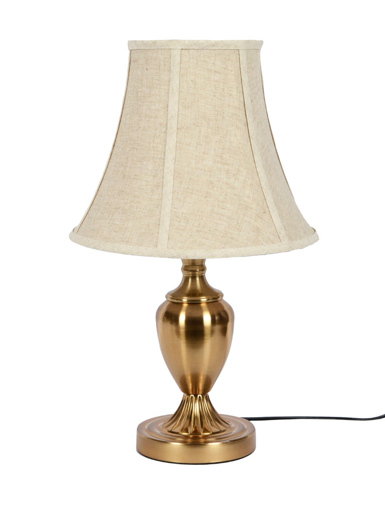 Trey White Gold Table Lamp | Buy Traditional Table Lamps Online India