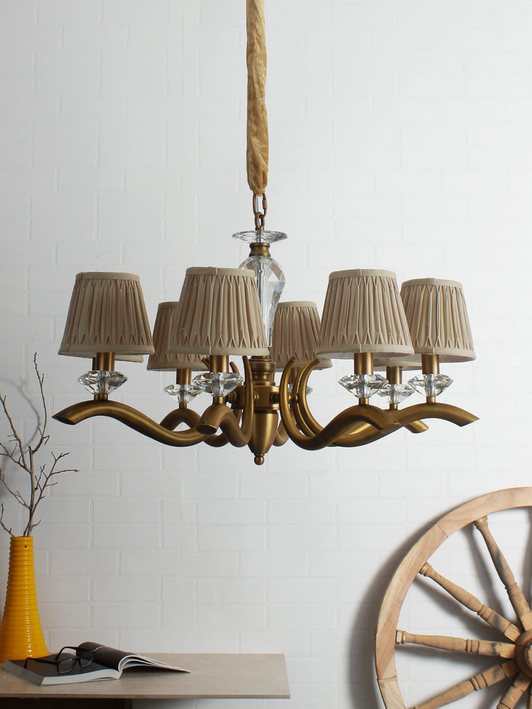 Fabel 8-Lamp Traditional Chandelier | Buy Luxury Chandeliers Online India