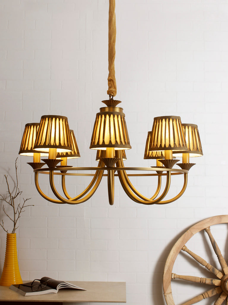 Rubel 8-Lamp Traditional Chandelier | Buy Luxury Chandeliers Online India