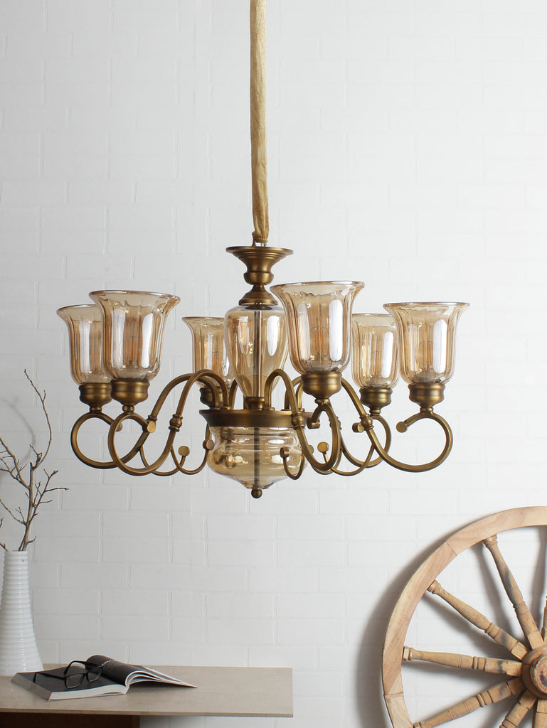 Mabel 6-Lamp Traditional Chandelier | Buy Luxury Chandeliers Online India