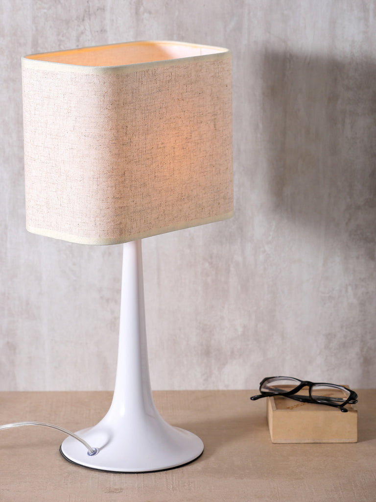 Monero White Contemporary Table Lamp | Buy Luxury Table Lamps Online India