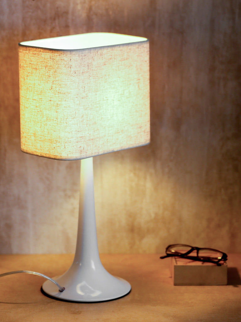 Monero White Contemporary Table Lamp | Buy Luxury Table Lamps Online India