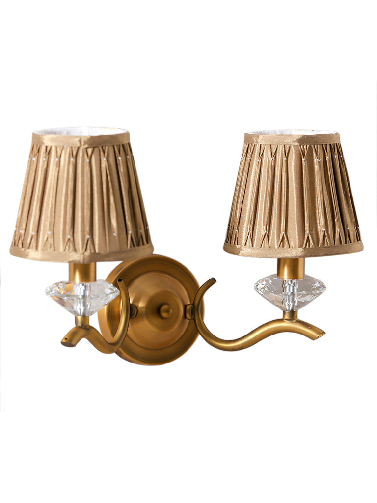 Fabel 2-Lamp Traditional Wall Lamp | Buy Luxury Wall Light Online India