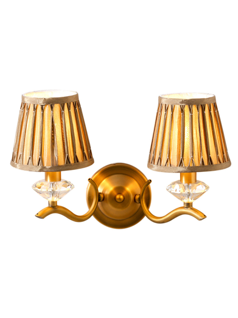 Fabel 2-Lamp Traditional Wall Lamp | Buy Luxury Wall Light Online India