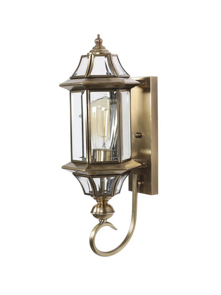 Waden Lantern Gold Wall Lamp | Buy Vintage Wall Light Online India