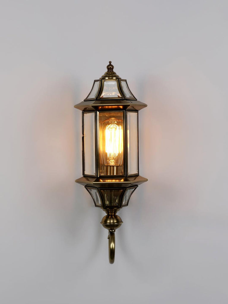 Waden Lantern Gold Wall Lamp | Buy Vintage Wall Light Online India