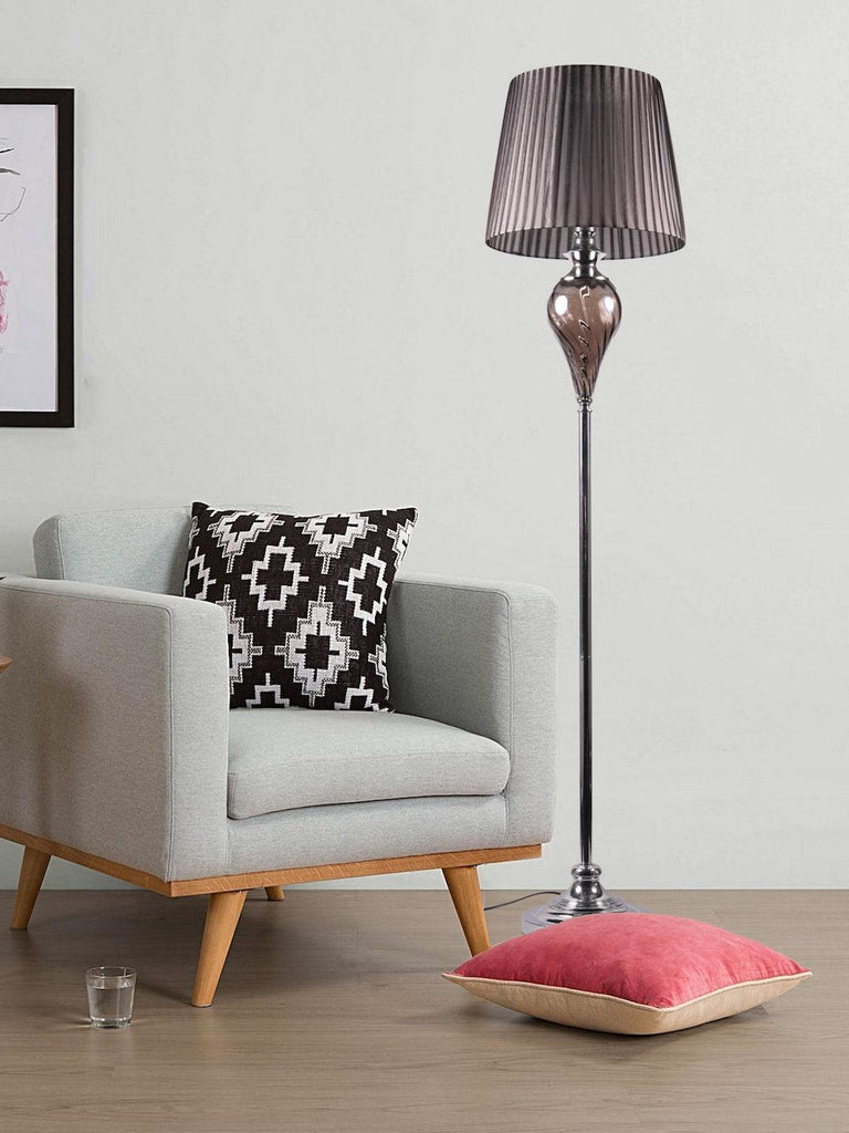 Winston Modern Silver Floor Lamp | Buy Modern Floor Lamps Online India