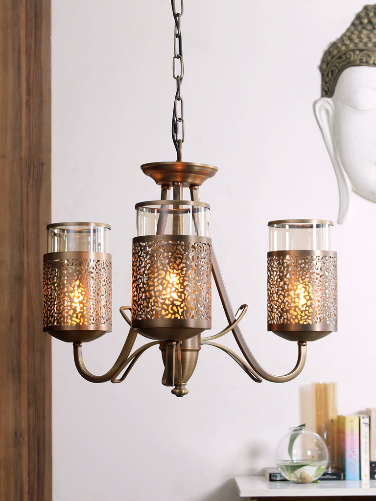 Serville 3-Lamp Vintage Chandelier Buy Luxury Chandeliers Online India