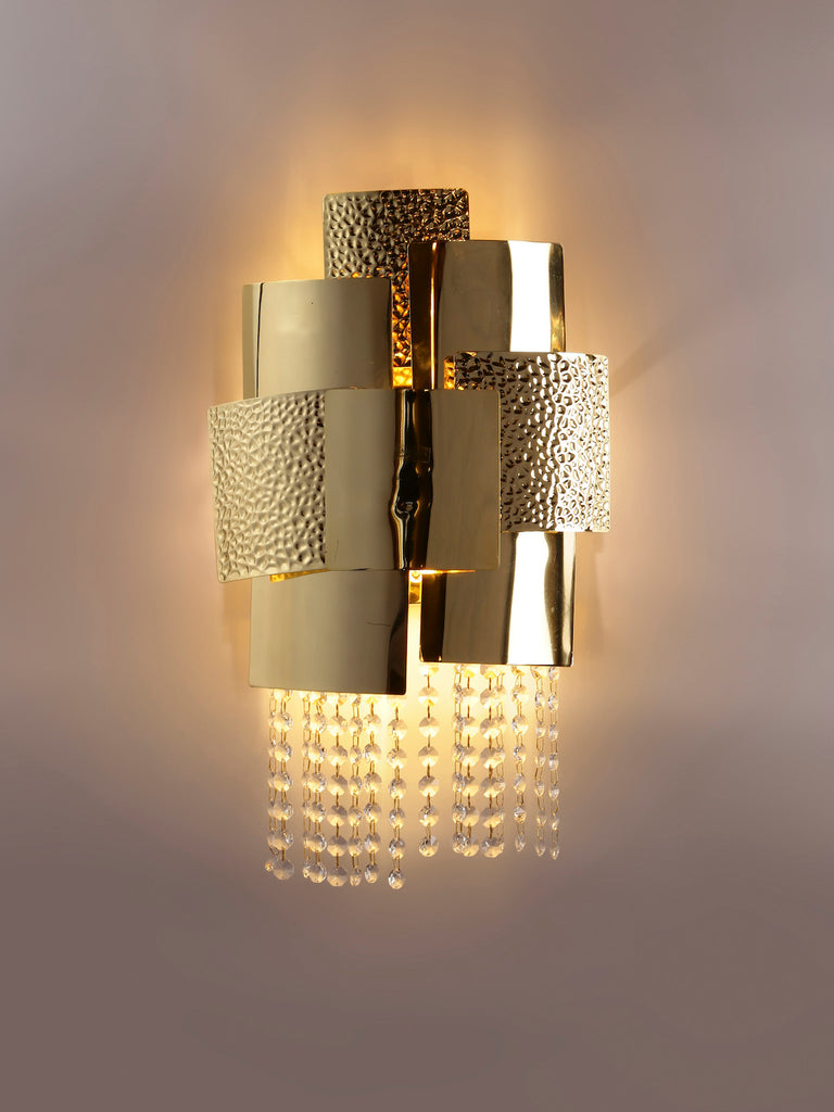 Ellie Gold Crystal Wall Light | Buy Crystal Wall Lights Online India