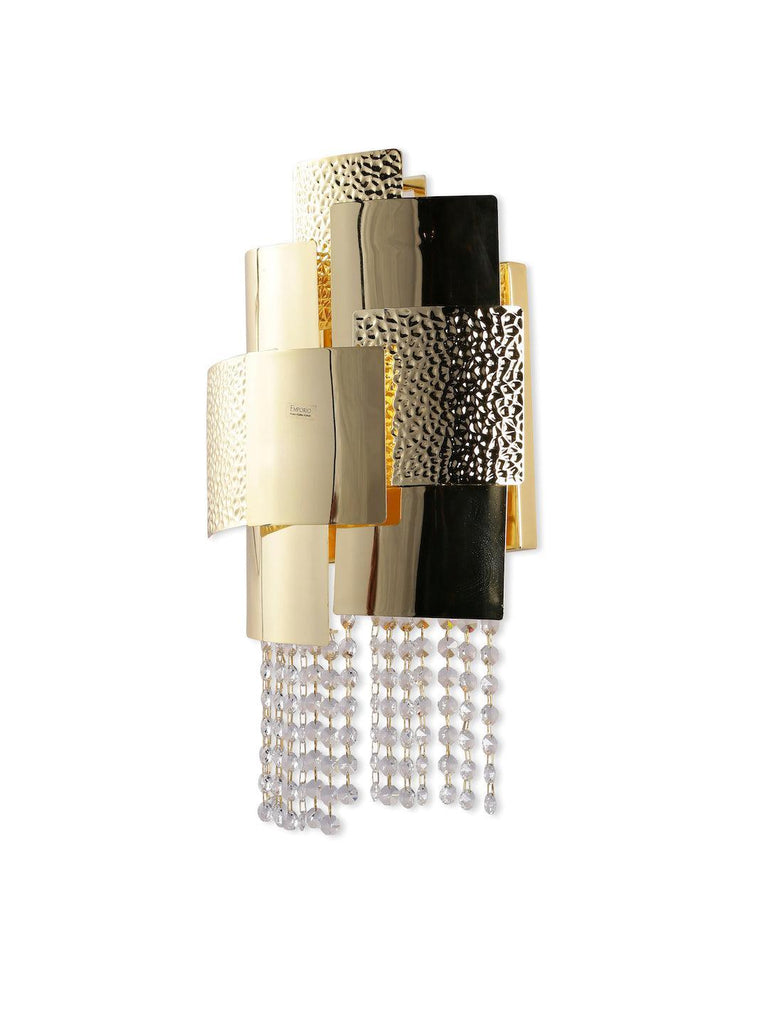 Ellie Gold Crystal Wall Light | Buy Crystal Wall Lights Online India