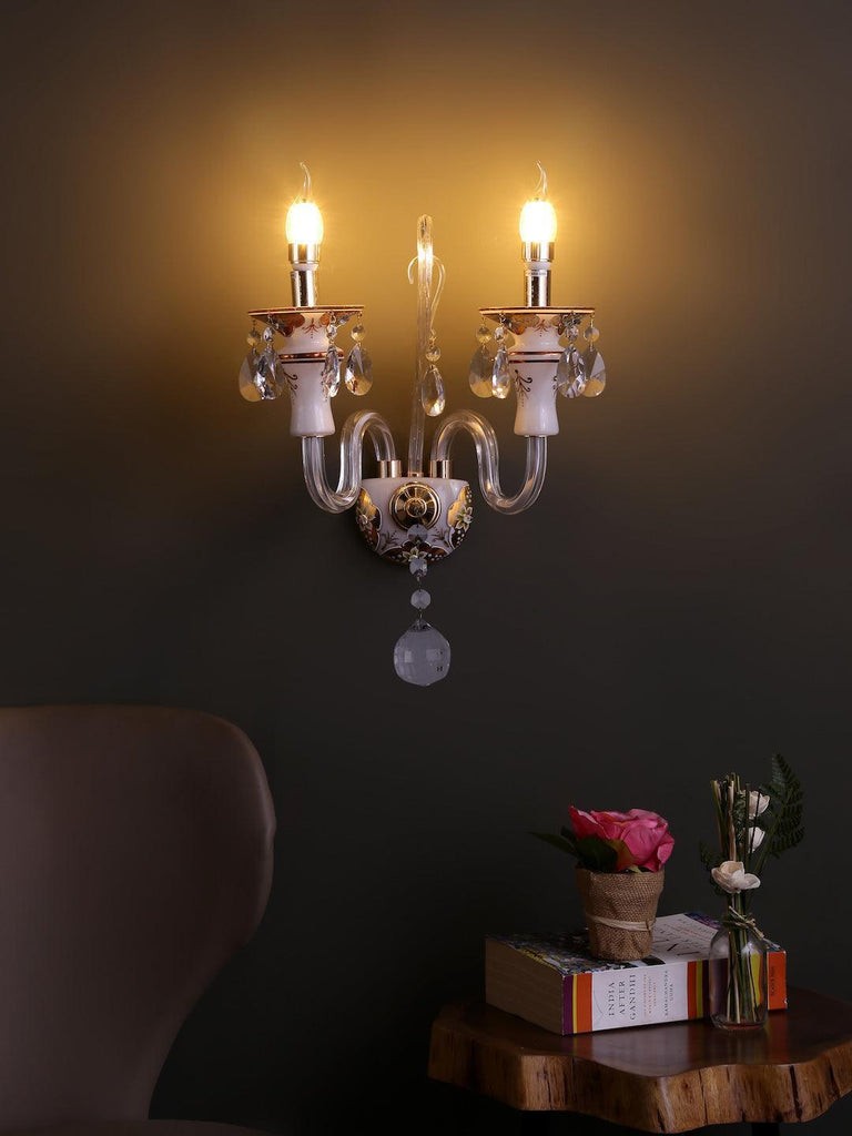 Hendrick Traditional Gold Wall Lamp | Buy Classic Wall Light Online India