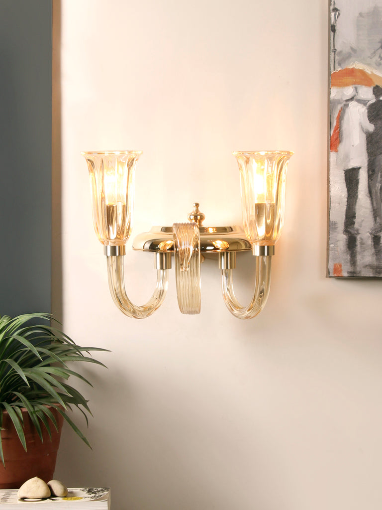 Treple Crystal Wall Lamp| Buy Luxury Wall Lights Online India