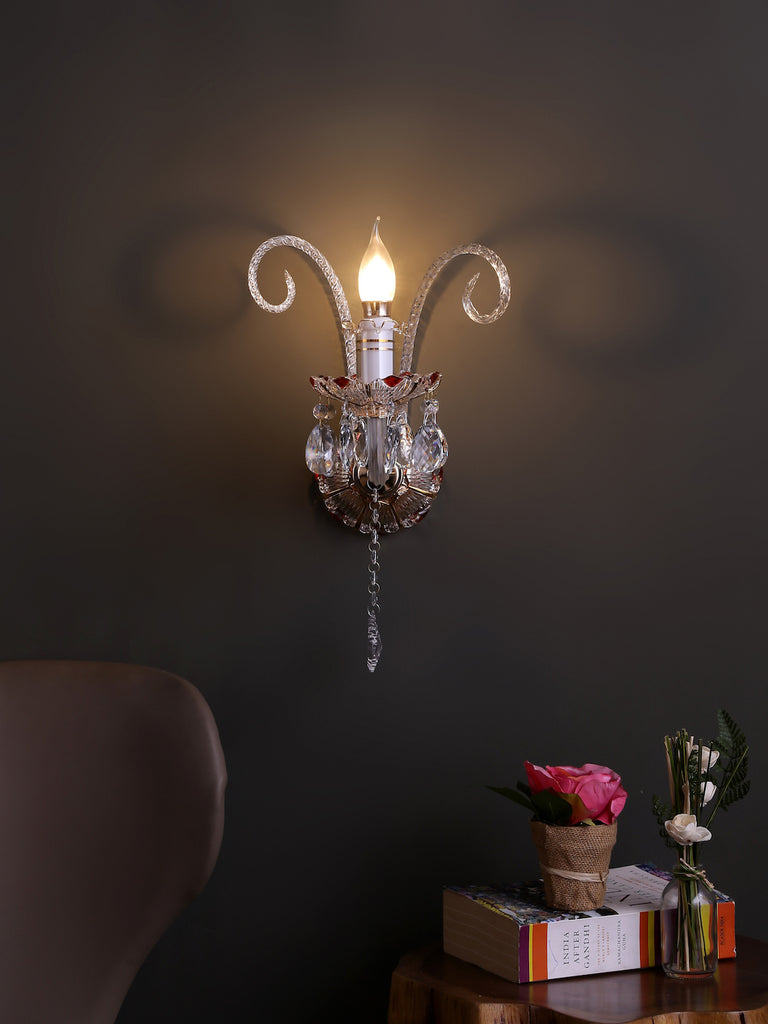 Fedrick Traditional Gold Wall Lamp | Buy Classic Wall Light Online India