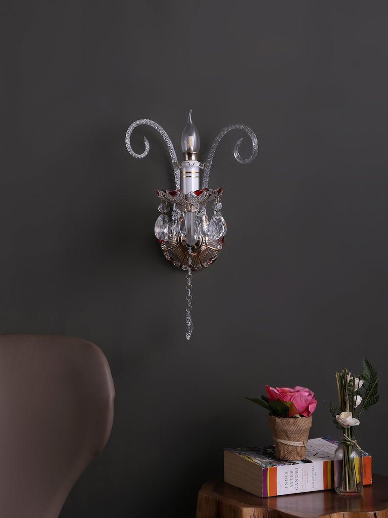 Fedrick Traditional Gold Wall Lamp | Buy Classic Wall Light Online India