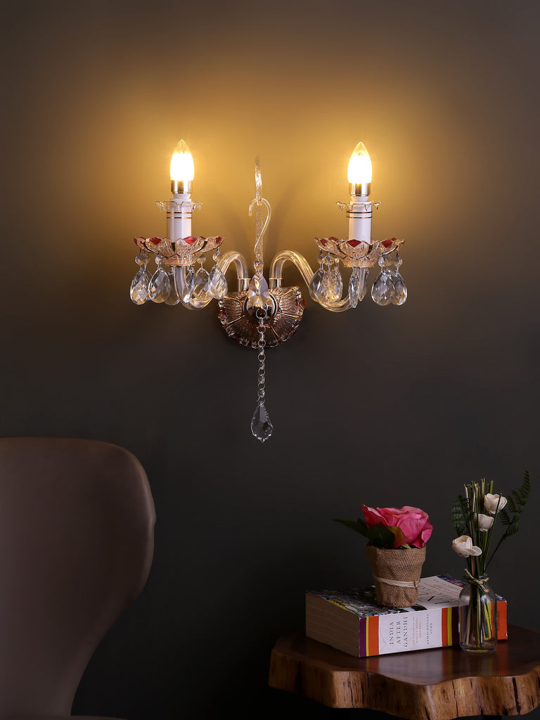 Fedrick Traditional Gold Wall Lamp | Buy Classic Wall Light Online India