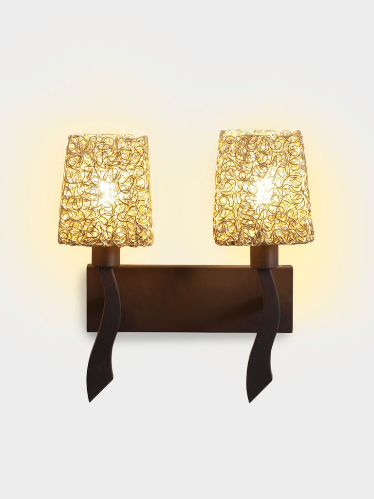 Dorina LED 2-Lamp Vintage Wall Lamp| Buy Luxury Wall Lights Online India