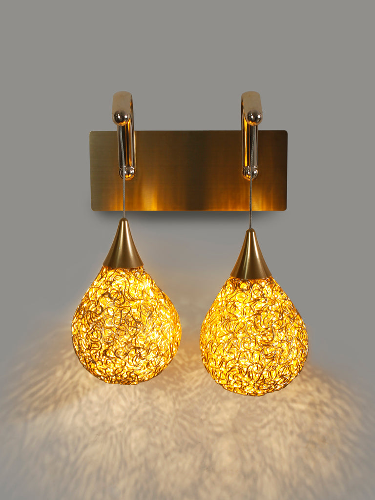 Golden Drop LED Wall Light | Buy LED Wall Lights Online India